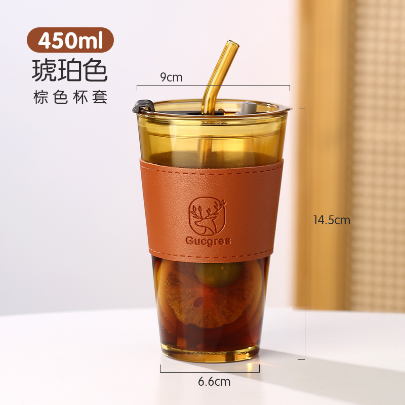 Manchon de tasse grand cerf jaune 450 ml