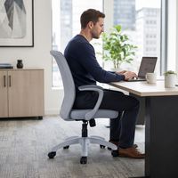 Chaise de bureau pivotante réglable en hauteur pour la maison, mobilier de bureau, chaise de gaming ergonomique économique, chaise de visiteur pour ordinateur