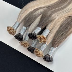 Extensiones de Cabello Indio con Punta Plana Pre-Adheridas, Ondas Profundas Sueltas de <span class=keywords><strong>22</strong></span> <span class=keywords><strong>Pulgadas</strong></span>, Extensiones de Cabello Virgen de 20 y 24 <span class=keywords><strong>Pulgadas</strong></span> - Product Image 2