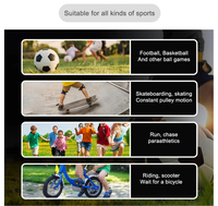 Leggings de sport rembourrés 3/4 pour enfants, pantalons de compression pour jeunes joueurs de basketball avec protections pour les genoux et les fesses