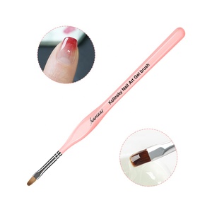 FUUMUUI <span class=keywords><strong>2021</strong></span> alta calidad Rosa francés cepillo de <span class=keywords><strong>uñas</strong></span> de Gel UV acrílico <span class=keywords><strong>uñas</strong></span> de arte cepillo Gel de pelo Kolinsky Etiqueta Privada - Product Image 2