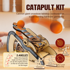 Kit <span class=keywords><strong>de</strong></span> catapulte médiévale, kits d'expériences scientifiques, puzzles 3D DIY, modèles <span class=keywords><strong>en</strong></span> bois, jouets <span class=keywords><strong>de</strong></span> construction, kit STEM pour enfants, ensemble d'ingénierie - Product Image 4