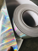 Vinyle auto-adhésif en PVC, étanche, holographique à paillettes, laser et solvant écologique, pour les grandes publicités à jet d'encre