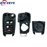 Coque de clé de voiture à 4 boutons de bonne qualité pour Chevrolet