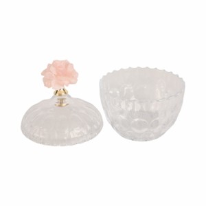 Bottiglia decorativa in vetro con coperchio in pietra per la casa, soggiorno, camera da letto, sala da pranzo, vaso per fiori - Product Image 4