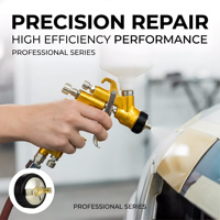 Pistola de Pulverización ROKO MINI WS400 1.0mm LVLP para Repintado Automotriz, Certificación OEM CE, Alimentación por Gravedad, para Reparación y Pintura de Automóviles