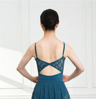 Justaucorps de danse classique en dentelle, modèle camisole, pour examen artistique, entraînement physique, pratique adulte et performance de ballet pour filles
