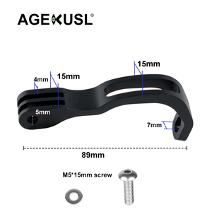 Soporte para Luz de <span class=keywords><strong>Bicicleta</strong></span> AGEKUSL, Soporte para GoPro, Soporte para Lámpara <span class=keywords><strong>Cateye</strong></span> para Bicicletas Plegables Brompton, Pikes, Birdy, Dahon - Product Image 2