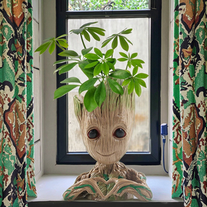 Newthinking bebé <span class=keywords><strong>grande</strong></span> interior creativo escritorio decoración plástico <span class=keywords><strong>maceta</strong></span> forma de corazón drenaje agujero dibujos animados bebé <span class=keywords><strong>Groot</strong></span> - Product Image 6