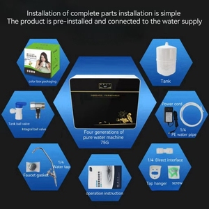 Sistema de Ultrafiltración (UF) Adecuado, Purificador de Agua de 4 Etapas, Gran Caudal, Máquina de UF Doméstica Inteligente, Purificador de Agua Inteligente - Product Image 2