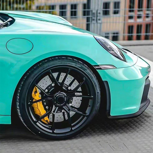 Aleación personalizada Frozen oro negro en stock 20*8,5 20*11,5 20 pulgadas llantas 5x130 rueda forjada para Porsche tipo 911 GTS Turbo S <span class=keywords><strong>GT3</strong></span> <span class=keywords><strong>RS</strong></span> - Product Image 5