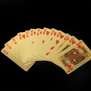 Cartes à Jouer <span class=keywords><strong>Euro</strong></span> <span class=keywords><strong>en</strong></span> <span class=keywords><strong>Or</strong></span> Pur Sophistiquées, <span class=keywords><strong>en</strong></span> PET Lisse, pour Événements d'Échange Culturel, Rencontres Internationales d'Amitiés, Outils <span class=keywords><strong>de</strong></span> Jeu - Product Image 2
