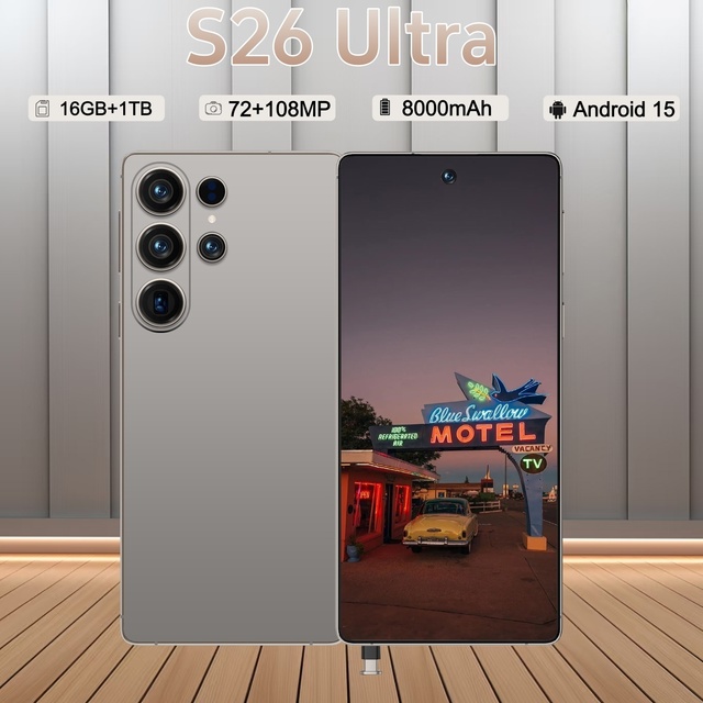 High Configuration 16GB+1TB 7800mAh 48MP+108MP LTE S26 Ultra 2026 | Spanish Support Economic Price Android 15