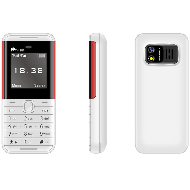 Factory Wholesale GSM2G BM5310 Mini Feature Phone 1.3" Inch Color Screen GSM Dual/Triple SIM Standby with Call Recorder