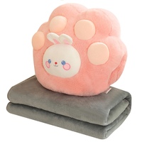 Coussins et oreillers personnalisés 3 en 1, jeté et couverture multifonctionnels, doux et mignons pour les filles et les enfants