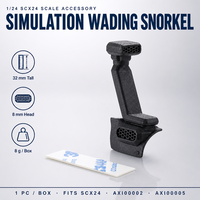 Support de capot de snorkel pour simulation de gorge de plongée, compatible avec les modèles de voitures RC Crawler 1/24, pièces de rechange décoratives