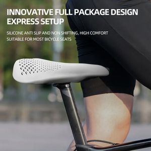 Housse de siège de vélo en silicone souple 3D Coussin de siège de vélo de <span class=keywords><strong>VTT</strong></span> épais et respirant - Product Image 5