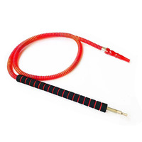 Accessoires pour chicha, chicha colorée avec miroir, tuyau de 1,8 m, poignée en éponge, tuyau en PVC, tuyau en aluminium