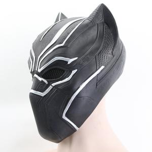 Topeng pesta lateks Black Panther <span class=keywords><strong>King</strong></span> Cosplay topeng Film - Product Image 2