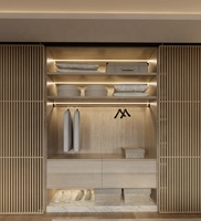 Armoire de chambre et coiffeuse autoportante en bois moderne sur mesure, écologique et durable, à poser au sol |   Meubles de chambre à coucher