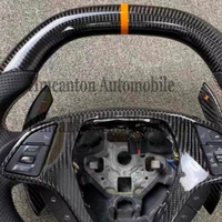 Meilleure vente de volant en fibre de carbone en cuir perforé personnalisé pour volant de voiture Chevrolet Camaro