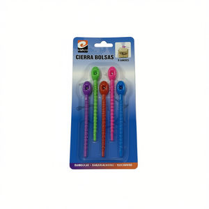 MNJ Bag Closers 5 clip di chiusura in plastica colorate per l'organizzazione delle borse - Product Image 1