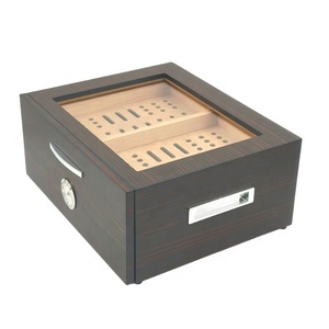 Caja de Cigarros Clásica de Madera JOFI con Cajón Humidor, Estuche de Almacenamiento Rectangular a Prueba de Humedad, Incluye Cortador para Guardar Cigarros - Product Image 5