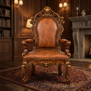 Maharaja Royal Throne <b>Chair</b>-Solid Wood Traditional Design Durable Commercial Hotel Wedding <b>Chair</b> - Product Image 1
