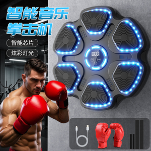 Cible de boxe musicale LED murale, tapis de frappe électronique pour entraînement à domicile, fitness et soulagement du stress pour adultes et enfants - Product Image 2