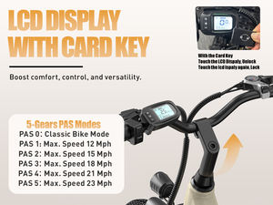Vélo électrique de ville intelligent Factory Dirt Ebike 36V 250W pour femmes et adultes, batterie au lithium 7 vitesses, stock EU/US/UK - Product Image 4