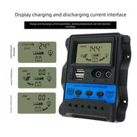 Contrôleur solaire en stock d'usine Source, système d'alimentation par batterie au plomb/lithium, contrôleur de maison intelligente USB DC 12/24V 10A/20A/30A