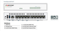 Routeur de sécurité réseau Fortinet FortiWiFi-60F authentique avec pare-feu SD-WAN, prévention des menaces, 10 Gbit/s, en stock, 70 W, sessions