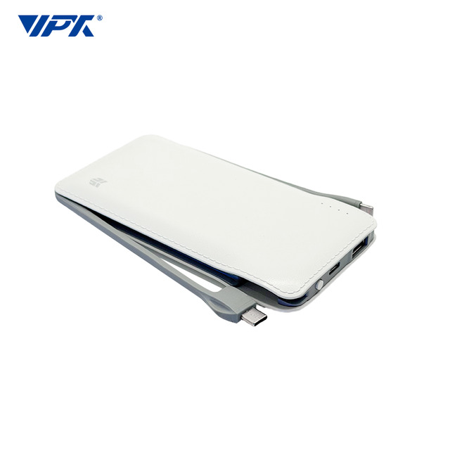 Upgrade Mini Portable Charger 10000mah Build in Cable Type-c Powerbank Charging Power Bank
