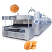 Four à pain à tunnel automatique 720 kg/h/chaîne de production de petits pains à hamburger