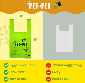 Bolsas Biodegradables y Compostables para Excremento de Perro, Personalizadas, de PBAT+PLA, Ecológicas y a Prueba de Fugas - Product Image 2