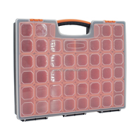 Boîte à outils transparente de haute qualité avec couvercle pour organiser les vis et les petits outils de jardin