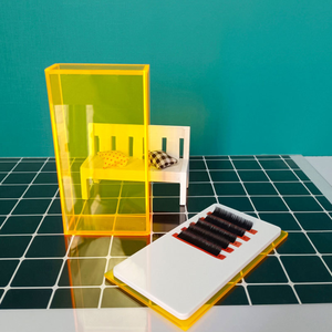 Hộp Gạch Ốp Lông Mi Cổ Điển Bán Sỉ Tùy Chỉnh Khay Lông Mi Acrylic Dùng Để Nối Mi - Product Image 2