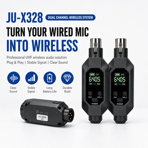 Sistema de Micrófono Inalámbrico Dinámico con Conector XLR UHF JINJUE JU X328 - Ligero y Portátil para Uso en Conferencias, Interiores y Exteriores - Product Image 3