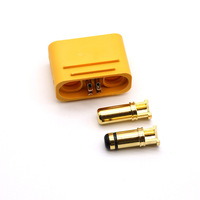 Conector Banana AS150U de Amass, enchufe macho/hembra chapado en oro, conector de señal antichispas, resistente al agua, para batería Lipo, de plástico