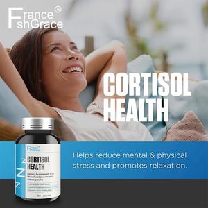 Complément alimentaire de haute qualité pour la santé du cortisol, favorise une réponse équilibrée du cortisol, 60 capsules, capsules pour la santé du cortisol - Product Image 2
