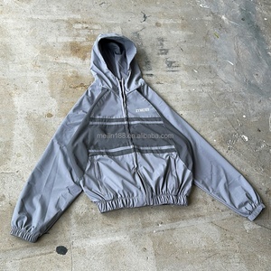 Custom Zip up Windbreaker Jacket and Sport Nylon Pants Two Piece Jogger Suit Windbreaker Set Nylon <b>Polyester</b> <b>Tracksuit</b> for Men - Product Image 2