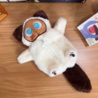 2025 Internet célébrité chat stylo sac mignon maquillage chat papier boîte en peluche peluche créatif poupée dessin animé mignon ornements