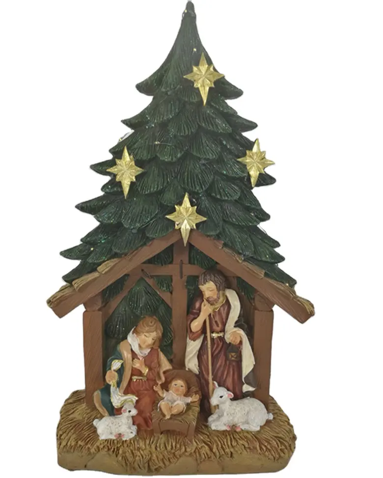 Resin Musical Nativity Tree from Josephs Studio Outdoor Decoration