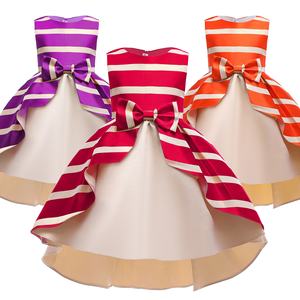 Best Made Vestidos para niños Vestidos <span class=keywords><strong>de</strong></span> fiesta para niñas Falda <span class=keywords><strong>de</strong></span> Navidad para niños Vestido sin mangas a rayas para niños - Product Image 1