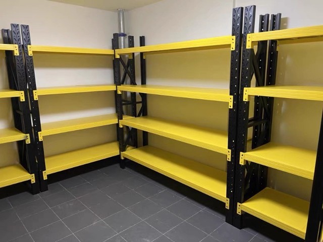 Boltless Adjustable Heavy Duty Load-Bearing 500kg/Layer 4-Layer Steel Racks Warehouse Industrial Stack Storage Racking Shelving