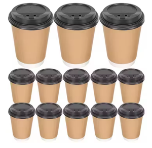 Gobelet à café en papier jetable personnalisable de 90 mm, imperméable, écologique, avec motif gaufré créatif, double paroi, design personnalisé - Product Image 2