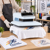 Presse à Chaud Électrique Automatique 38x38cm pour Sublimation de T-shirts et Vêtements - Nouvelle 220V/110V Garantie 1 An