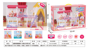 TikTok's Viral DIY Villa, Featuring a Slide and Pool, 167 Pieces of Furniture and Accessories, and a Role-<strong>Playing</strong> Toy <strong>Set</strong> - Product Image 3
