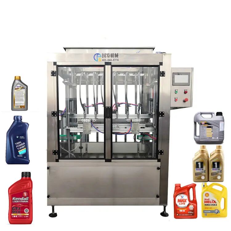 Automatic in-line metering pump servo sunflower oil cooking oil bottling production line oil filling machine