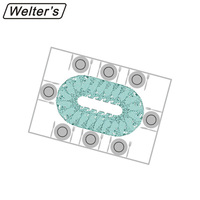 Plateau tournant moderne en plastique de haute qualité, résistant à la chaleur, Lazy Susan pour la salle à manger, la cuisine, à utiliser sur les tables rectangulaires